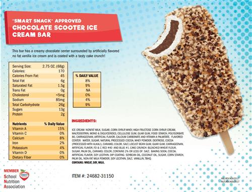 Chocolate Scooter Crunch Ice Cream Bar